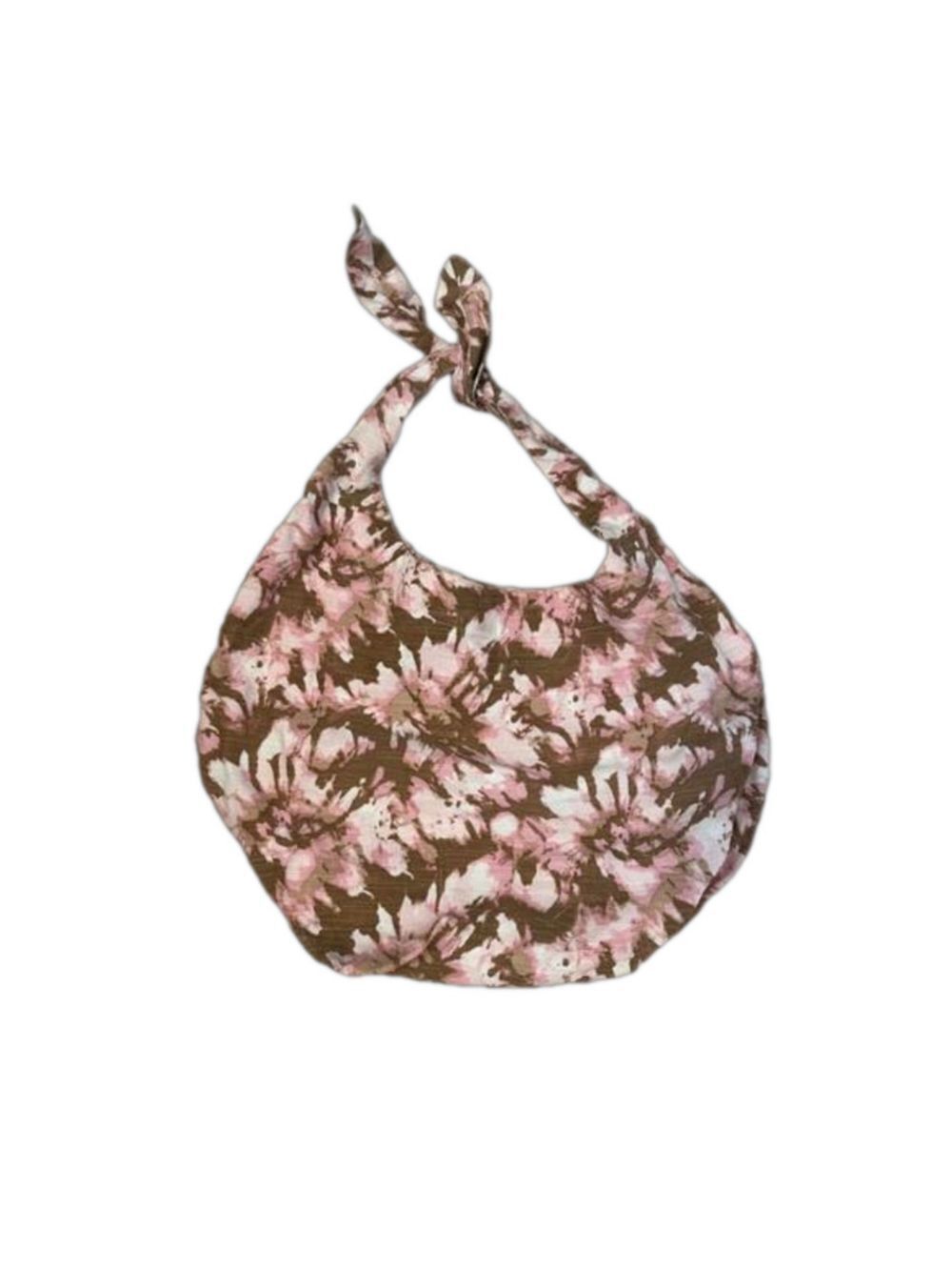 Aerie Tote Bag Pink Brown Floral